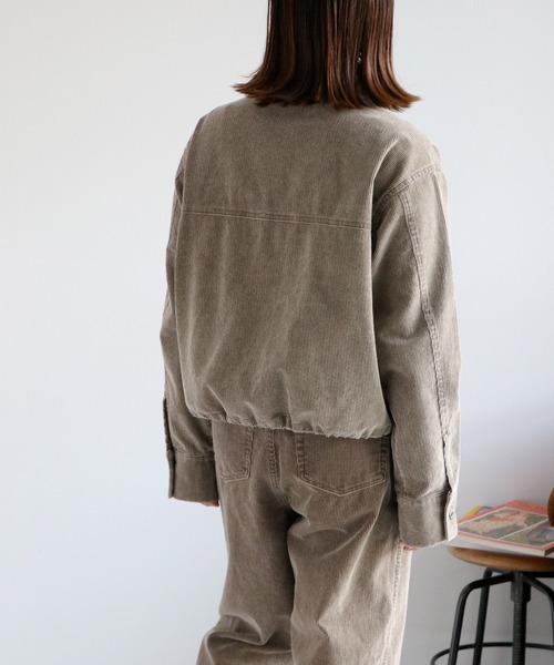 cepo（セポ）の「〈セットアップ対応〉11Ｗサルファー コーデュロイジャケット（ブルゾン・レディース・グレー/チャコール/ベージュ・M）」の17枚目の写真