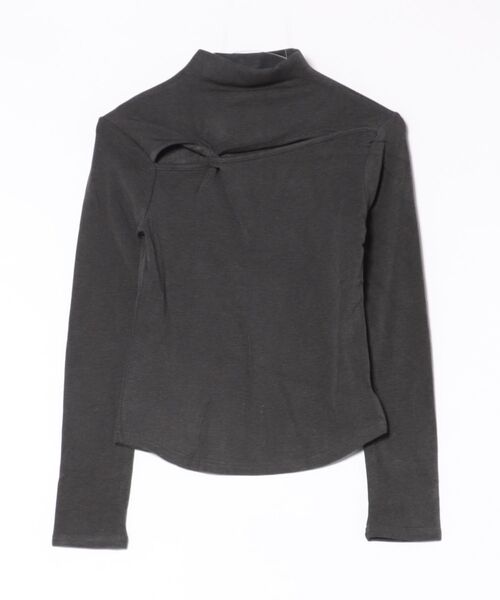 Lace Ladies(レースレディース)の「オフネック ツイスト オープンカット 長袖 裏起毛 トップス(Tシャツ/カットソー・レディース・ブラック/アイボリー/グレー/ブラウン・FREE)」の18枚目の写真
