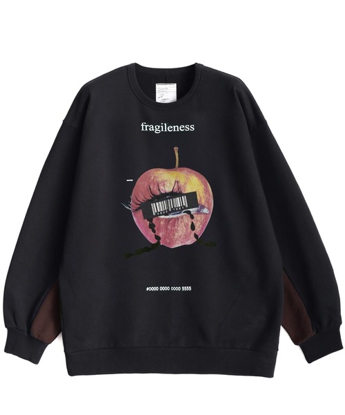 SHAREEF（シャリーフ）の「"APPLE" BIG SWEAT（スウェット・メンズ・ダークグリーン/ブラック/グレー・2/1/3）」の4枚目の写真