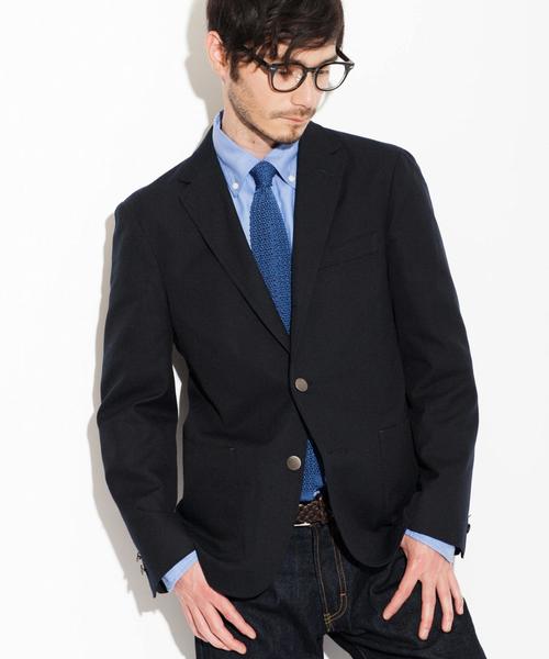 green label relaxing(グリーンレーベルリラクシング)の「KT T/C HOPSACK ブレザー◆(テーラードジャケット・メンズ・グレー/ネイビー/ロイヤルブルー・X-SMALL/X-LARGE/MEDIUM/LARGE/SMALL)」の2枚目の写真