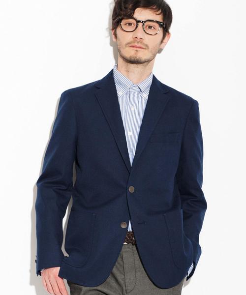 green label relaxing(グリーンレーベルリラクシング)の「KT T/C HOPSACK ブレザー◆(テーラードジャケット・メンズ・グレー/ネイビー/ロイヤルブルー・X-SMALL/X-LARGE/MEDIUM/LARGE/SMALL)」の3枚目の写真