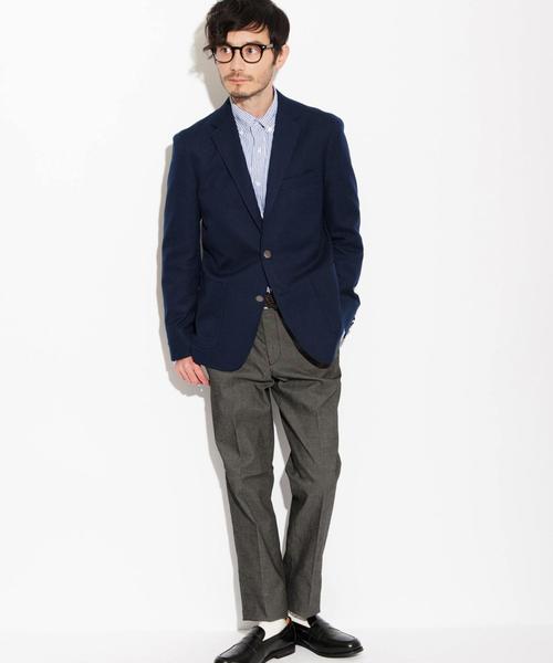 green label relaxing(グリーンレーベルリラクシング)の「KT T/C HOPSACK ブレザー◆(テーラードジャケット・メンズ・グレー/ネイビー/ロイヤルブルー・X-SMALL/X-LARGE/MEDIUM/LARGE/SMALL)」の10枚目の写真