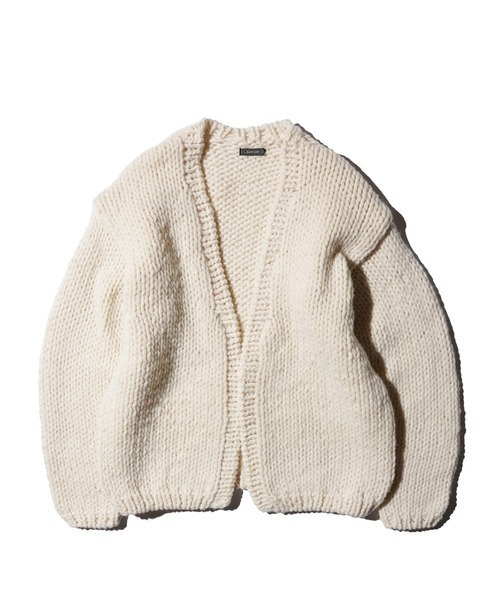 THRIFTY LOOK(スリフティールック)の「THRIFTY LOOK スリフティルック / HAND KNITTING CARDIGAN ペルー ハンドニット(カーディガン/ボレロ・メンズ・パープル/ブルー/ブラック/レッド/ホワイト・ONE SIZE)」の2枚目の写真