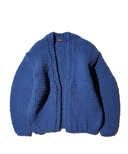 THRIFTY LOOK(スリフティールック)の「THRIFTY LOOK スリフティルック / HAND KNITTING CARDIGAN ペルー ハンドニット(カーディガン/ボレロ・メンズ・パープル/ブルー/ブラック/レッド/ホワイト・ONE SIZE)」の1枚目の写真