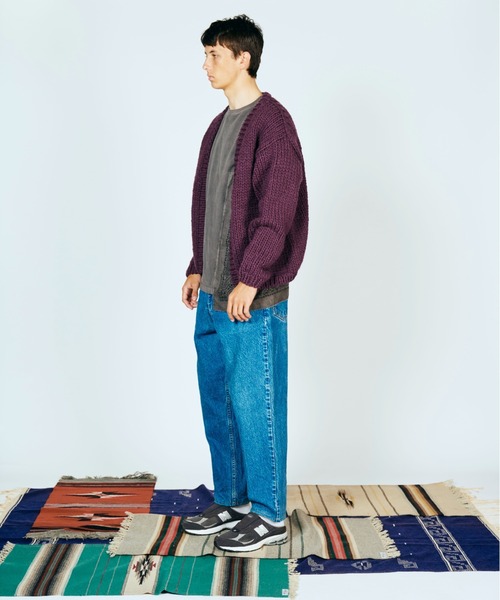 THRIFTY LOOK(スリフティールック)の「THRIFTY LOOK スリフティルック / HAND KNITTING CARDIGAN ペルー ハンドニット(カーディガン/ボレロ・メンズ・パープル/ブルー/ブラック/レッド/ホワイト・ONE SIZE)」の10枚目の写真
