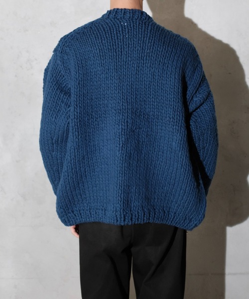 THRIFTY LOOK(スリフティールック)の「THRIFTY LOOK スリフティルック / HAND KNITTING CARDIGAN ペルー ハンドニット(カーディガン/ボレロ・メンズ・パープル/ブルー/ブラック/レッド/ホワイト・ONE SIZE)」の13枚目の写真