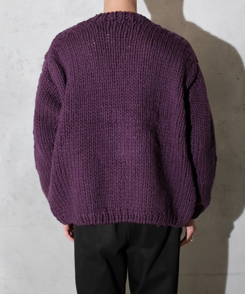 THRIFTY LOOK(スリフティールック)の「THRIFTY LOOK スリフティルック / HAND KNITTING CARDIGAN ペルー ハンドニット(カーディガン/ボレロ・メンズ・パープル/ブルー/ブラック/レッド/ホワイト・ONE SIZE)」の17枚目の写真