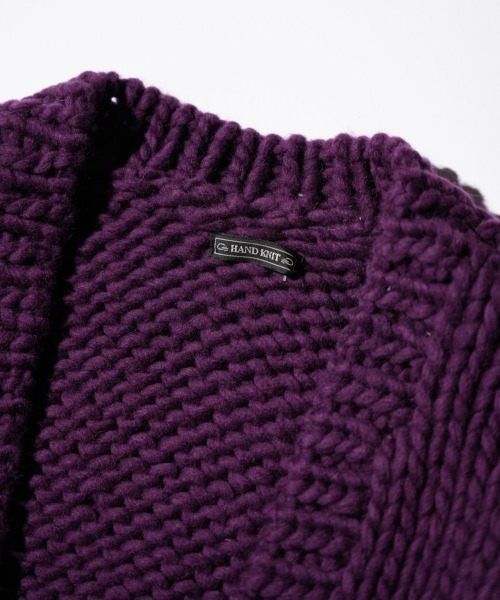 THRIFTY LOOK(スリフティールック)の「THRIFTY LOOK スリフティルック / HAND KNITTING CARDIGAN ペルー ハンドニット(カーディガン/ボレロ・メンズ・パープル/ブルー/ブラック/レッド/ホワイト・ONE SIZE)」の19枚目の写真