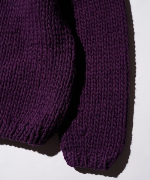THRIFTY LOOK(スリフティールック)の「THRIFTY LOOK スリフティルック / HAND KNITTING CARDIGAN ペルー ハンドニット(カーディガン/ボレロ・メンズ・パープル/ブルー/ブラック/レッド/ホワイト・ONE SIZE)」の21枚目の写真