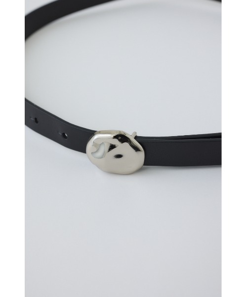 RIM.ARK（リムアーク）の「Stone motif leather belt ストーンモチーフレザーベルト（ベルト・レディース・シルバー/ゴールド・FREE）」の4枚目の写真