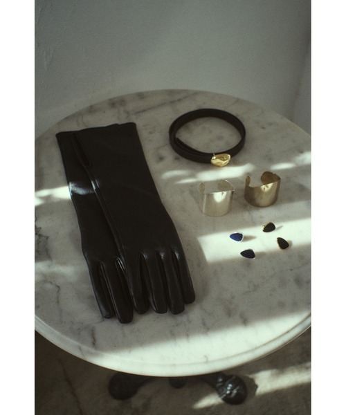 RIM.ARK（リムアーク）の「Stone motif leather belt ストーンモチーフレザーベルト（ベルト・レディース・シルバー/ゴールド・FREE）」の17枚目の写真