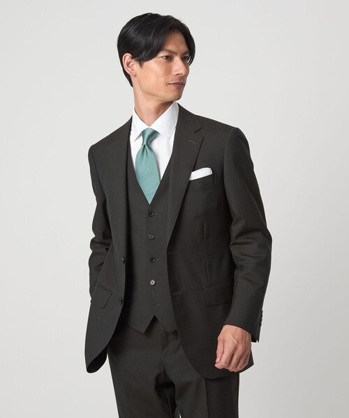 green label relaxing（グリーンレーベルリラクシング）の「コットン ブロード ワイドカラー ドレスシャツ -形態安定-（ビジネスシャツ・メンズ・ベージュ/ホワイト・43cm/42cm/41cm/40cm/39cm/38cm/37cm）」の4枚目の写真