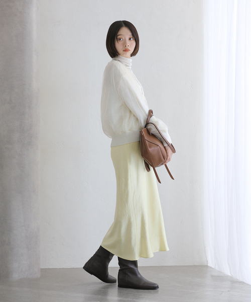 La TOTALITE(ラトータリテ)の「アルパカブレンドチュールカーディガン(カーディガン/ボレロ・レディース・チャコールグレー/ホワイト・FREE)」の18枚目の写真