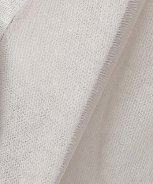 La TOTALITE(ラトータリテ)の「アルパカブレンドチュールカーディガン(カーディガン/ボレロ・レディース・チャコールグレー/ホワイト・FREE)」の6枚目の写真