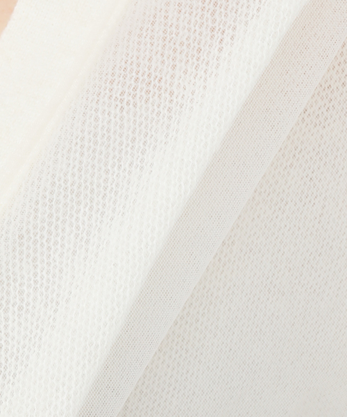 La TOTALITE(ラトータリテ)の「アルパカブレンドチュールカーディガン(カーディガン/ボレロ・レディース・チャコールグレー/ホワイト・FREE)」の3枚目の写真