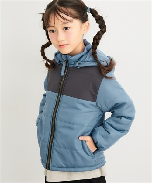 セール】フード取り外し可能 中わたジャケット（ダウンジャケット