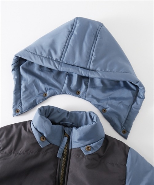 セール】フード取り外し可能 中わたジャケット（ダウンジャケット