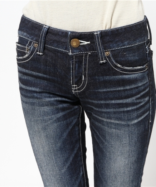 MOUSSY(マウジー)の「Orignal Skinny(デニムパンツ・レディース・ダークブルー/ブルー・26inch/25inch/23inch/24inch/27inch)」の10枚目の写真