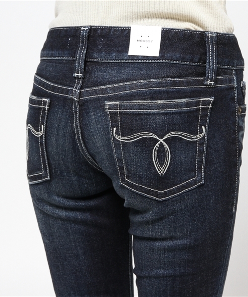 MOUSSY(マウジー)の「Orignal Skinny(デニムパンツ・レディース・ダークブルー/ブルー・26inch/25inch/23inch/24inch/27inch)」の11枚目の写真