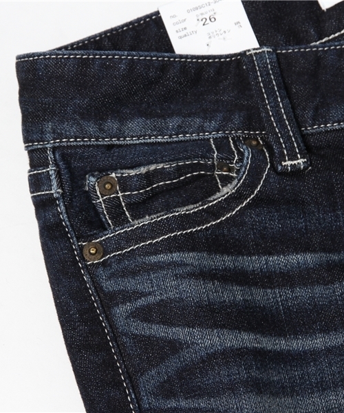 MOUSSY(マウジー)の「Orignal Skinny(デニムパンツ・レディース・ダークブルー/ブルー・26inch/25inch/23inch/24inch/27inch)」の5枚目の写真