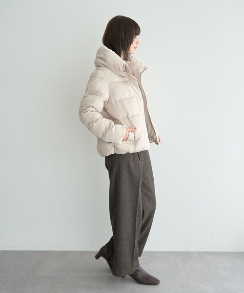 YECCA VECCA（イェッカヴェッカ）の「【尾崎紗代子×YECCA VECCA】ツイードストレートパンツ（その他パンツ・レディース・ブラウン/チャコールグレー・M/S）」の8枚目の写真