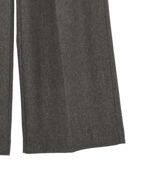 YECCA VECCA（イェッカヴェッカ）の「【尾崎紗代子×YECCA VECCA】ツイードストレートパンツ（その他パンツ・レディース・ブラウン/チャコールグレー・M/S）」の16枚目の写真