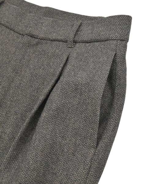 YECCA VECCA（イェッカヴェッカ）の「【尾崎紗代子×YECCA VECCA】ツイードストレートパンツ（その他パンツ・レディース・ブラウン/チャコールグレー・M/S）」の17枚目の写真