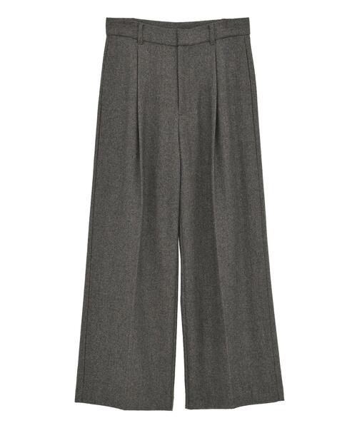 YECCA VECCA（イェッカヴェッカ）の「【尾崎紗代子×YECCA VECCA】ツイードストレートパンツ（その他パンツ・レディース・ブラウン/チャコールグレー・M/S）」の22枚目の写真