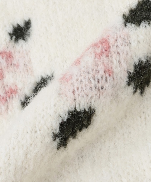 petit main（プティマイン）の「【フワもちっと/リンク】お花パールニット＜セットアップ対応＞（ニット/セーター・キッズ・トップグレー/アイボリー・L(120-130cm)/M(100-110cm)/S(80-90cm)）」の11枚目の写真