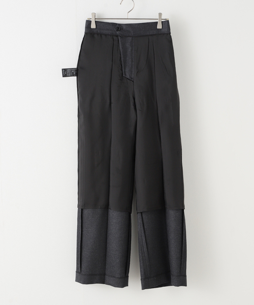 plage(プラージュ)の「Elegant Saxony パンツ(スラックス・レディース・カーキ/チャコールグレー・34/36/38)」の6枚目の写真