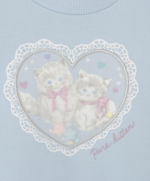 SHOO・LA・RUE（シューラルー）の「【100-150cm】オーガンジーモチーフスウェット（スウェット・キッズ・グリーン系/アイボリー/サックスブルー/パープル・15 /14/10/11/13/12）」の14枚目の写真