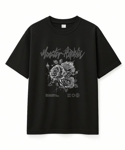MONSTER REPUBLIC(モンスターリパブリック)の「プロゼンローズグレーTシャツブラック_8156(Tシャツ/カットソー・レディース・その他・SMALL/MEDIUM/LARGE/X-LARGE)」の1枚目の写真