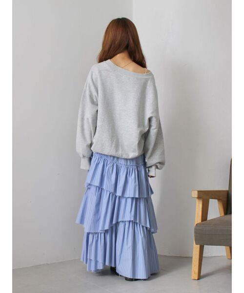 Ungrid（アングリッド）の「カットオフデザインラッフルスカート（スカート・レディース・その他1/オフホワイト/ブラック・FREE）」の15枚目の写真