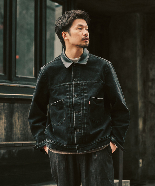Levi's premium 2nd 復刻ブラックデニムジャケット フォーワンセブン エディフィス 417 EDIFICE 《予約》Levi's