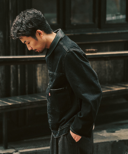 424 フォートゥーフォー ブリーチ加工 トラッカー ジャケット S ブラック 424(フォートゥーフォー) | 通販 cherry fukuoka オンラインサイト