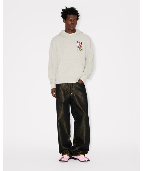 KENZO(ケンゾー)の「'KENZO Wild Tiger' エンブロイダリー フーディー イン コットン(パーカー・メンズ・グレー系その他・LARGE/MEDIUM/SMALL)」の5枚目の写真