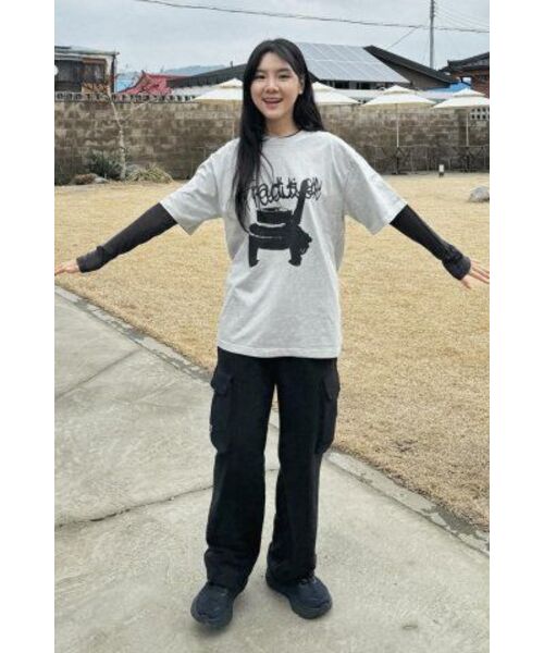 SEARCH410(サーチ410)の「トラディショナルピグメント半袖Tシャツグレー(Tシャツ/カットソー・メンズ・その他・SMALL)」の7枚目の写真
