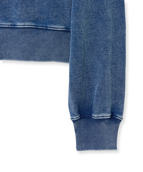 YALE(イェール)の「ウィメンズピグメントアプリケクロップスウェットシャツ_ネイビー(スウェット・レディース・その他・SMALL/MEDIUM)」の5枚目の写真