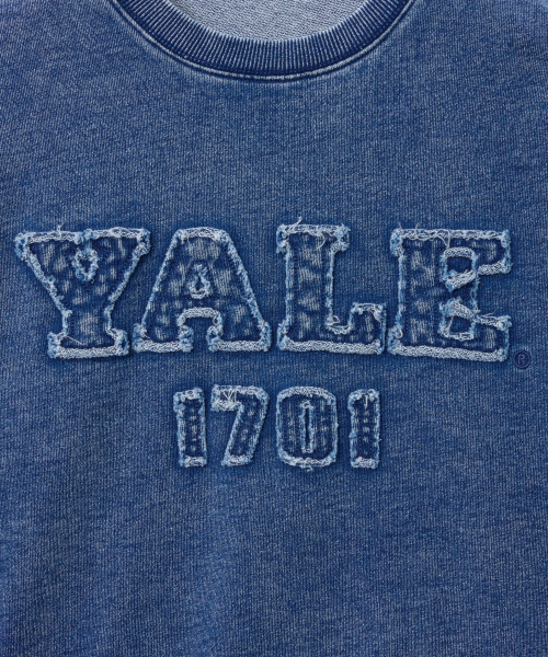YALE(イェール)の「ウィメンズピグメントアプリケクロップスウェットシャツ_ネイビー(スウェット・レディース・その他・SMALL/MEDIUM)」の6枚目の写真