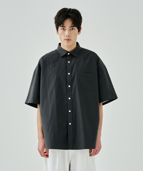 COSTUME O’CLOCK(コスチュームオクロック)の「クールヘリンボーンショートスリーブシャツ9COLOR COOSSH187(シャツ/ブラウス・レディース・ネイビー/ダークグレー/ラベンダー/オレンジ/イエロー/ホワイト/グレイッシュベージュ/ブラック/スカイブルー・LARGE/MEDIUM/SMALL)」の22枚目の写真