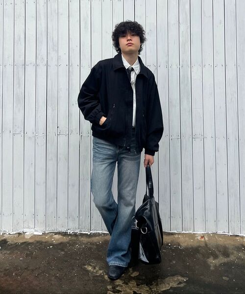 COSTUME O’CLOCK(コスチュームオクロック)の「コットンカーブドウォッシュドブルゾンジャケットブラック COOSJK042BLACK(ブルゾン・メンズ・その他・LARGE/SMALL/MEDIUM)」の7枚目の写真