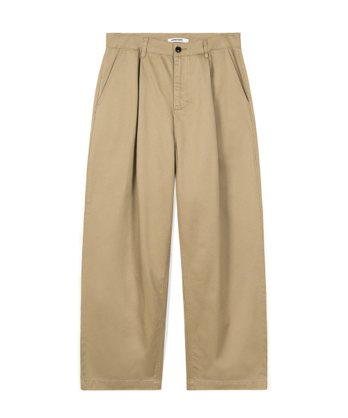 EXCONTAINER(エックスコンテナ)の「クラシックツーピンタックコットンチノパンツ(ベージュ)(その他パンツ・メンズ・その他・MEDIUM/LARGE/X-LARGE/SMALL)」の19枚目の写真
