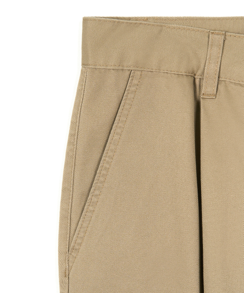 EXCONTAINER(エックスコンテナ)の「クラシックツーピンタックコットンチノパンツ(ベージュ)(その他パンツ・メンズ・その他・MEDIUM/LARGE/X-LARGE/SMALL)」の14枚目の写真