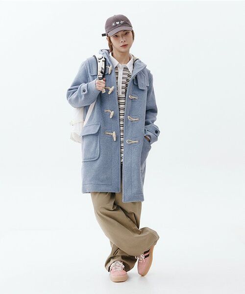 EXCONTAINER(エックスコンテナ)の「クラシックツーピンタックコットンチノパンツ(ベージュ)(その他パンツ・メンズ・その他・MEDIUM/LARGE/X-LARGE/SMALL)」の4枚目の写真