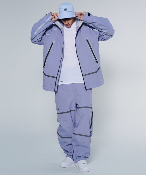 DOLL OUTERWEAR（ドラ アウターウェア）の「[DOLL x DUMDIDUM] 2425 ベガジャケット&パンツ ボードウェアセット ライトパープル 男女共用（セットアップ・レディース・その他・SMALL/MEDIUM/LARGE/X-LARGE）」の8枚目の写真