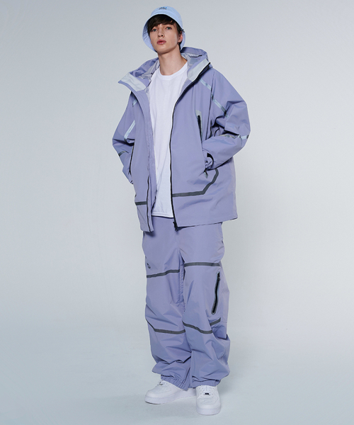 DOLL OUTERWEAR（ドラ アウターウェア）の「[DOLL x DUMDIDUM] 2425 ベガジャケット&パンツ ボードウェアセット ライトパープル 男女共用（セットアップ・レディース・その他・SMALL/MEDIUM/LARGE/X-LARGE）」の9枚目の写真