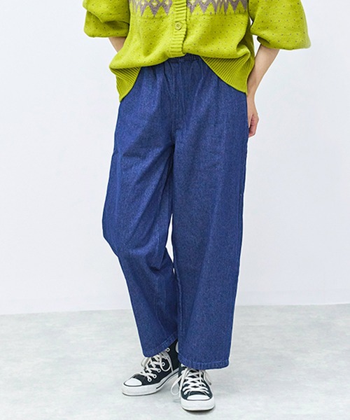 Fizz（フィズ）の「カーブデニムパンツ（デニムパンツ・レディース・ネイビー/ブルー/ブラック・L/M）」の3枚目の写真