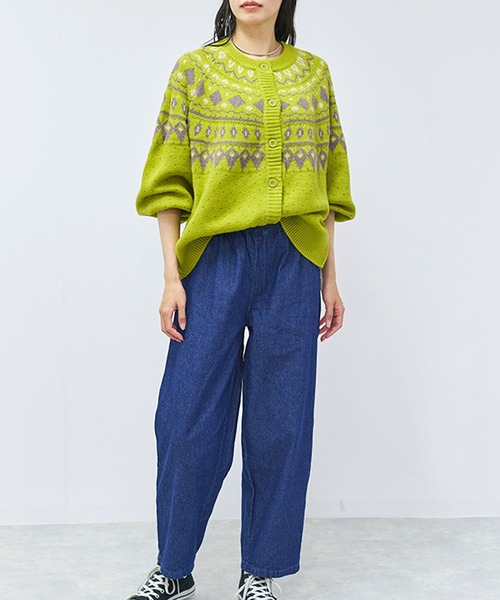 Fizz（フィズ）の「カーブデニムパンツ（デニムパンツ・レディース・ネイビー/ブルー/ブラック・L/M）」の4枚目の写真