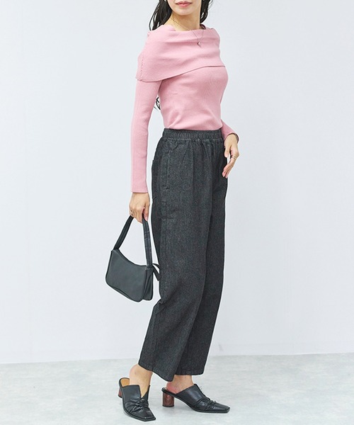 Fizz（フィズ）の「カーブデニムパンツ（デニムパンツ・レディース・ネイビー/ブルー/ブラック・L/M）」の8枚目の写真