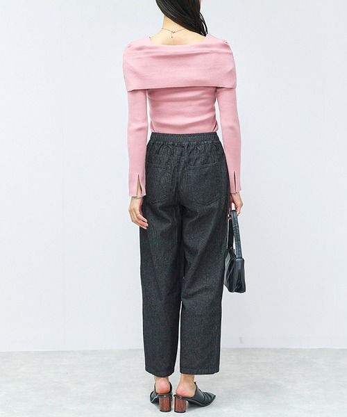 Fizz（フィズ）の「カーブデニムパンツ（デニムパンツ・レディース・ネイビー/ブルー/ブラック・L/M）」の9枚目の写真